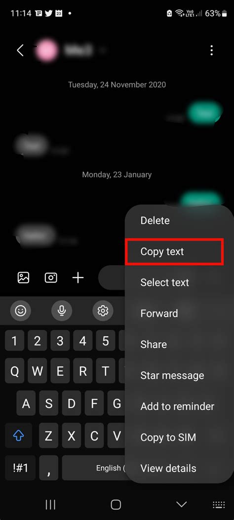 copy and paste text